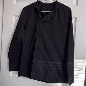 Women’s black chef coat
